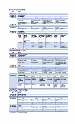 IEEE International Conference on Electronics, Circuits, and Systems (ICECS2015)